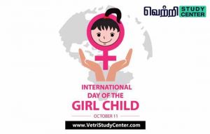 Vetri Study Center Current Affairs - International Day of the Girl Child