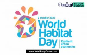 Vetri Study Center Current Affairs - World Habitat Day