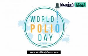 Vetri Study Center Current Affairs - World Polio Day