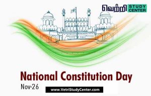 Vetri Study Center Current Affairs - National Constitution Day