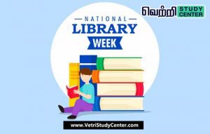 Vetri Study Center Current Affairs - National Library Week