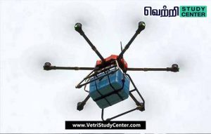 Vetri Study Center Current Affair Drones deliver blood bags