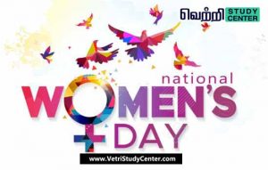 Vetri Study Center Current Affairs - National Women's Day