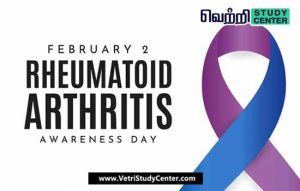 Vetri Study Center Current Affairs - Rheumatoid Arthritis Awareness Day
