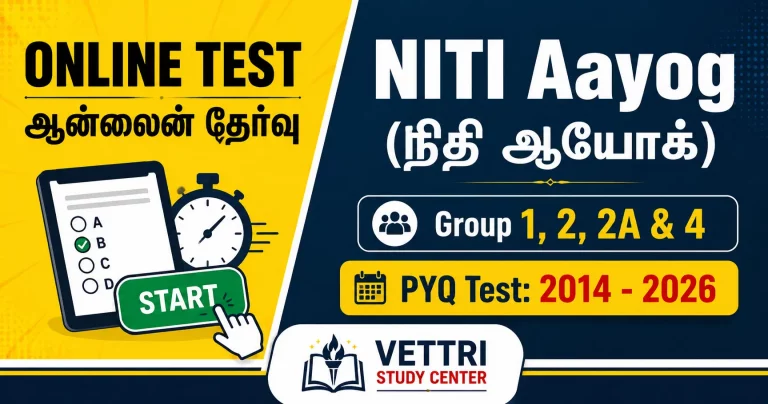 TNPSC NITI Aayog Previous Year Questions Quiz_Free Online Test