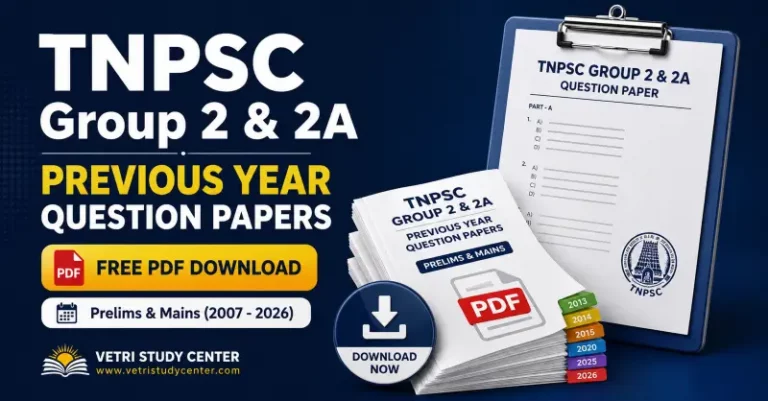 TNPSC Group 2 and 2A Previous Year Question Papers PDF Download